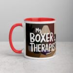 My Boxer Is My Therapist Coffee Mug - Image 8