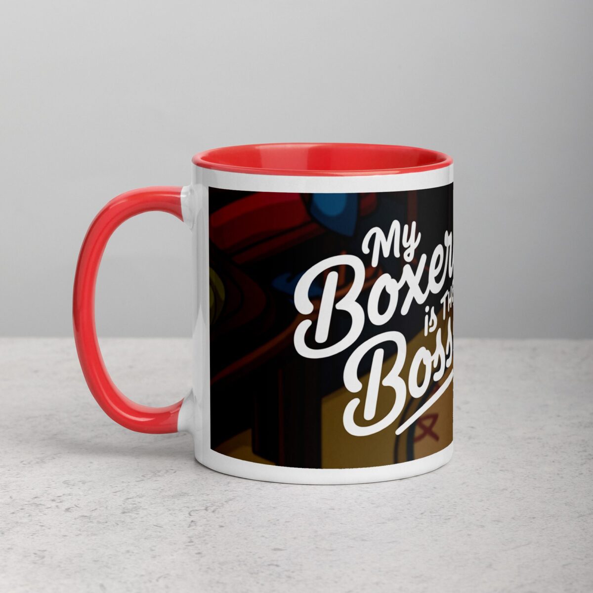 My Boxer Is the Boss Coffee Mug - Image 8