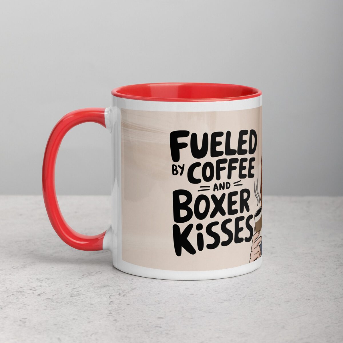 Fueled by Coffee and Boxer Kisses Mug - Image 8
