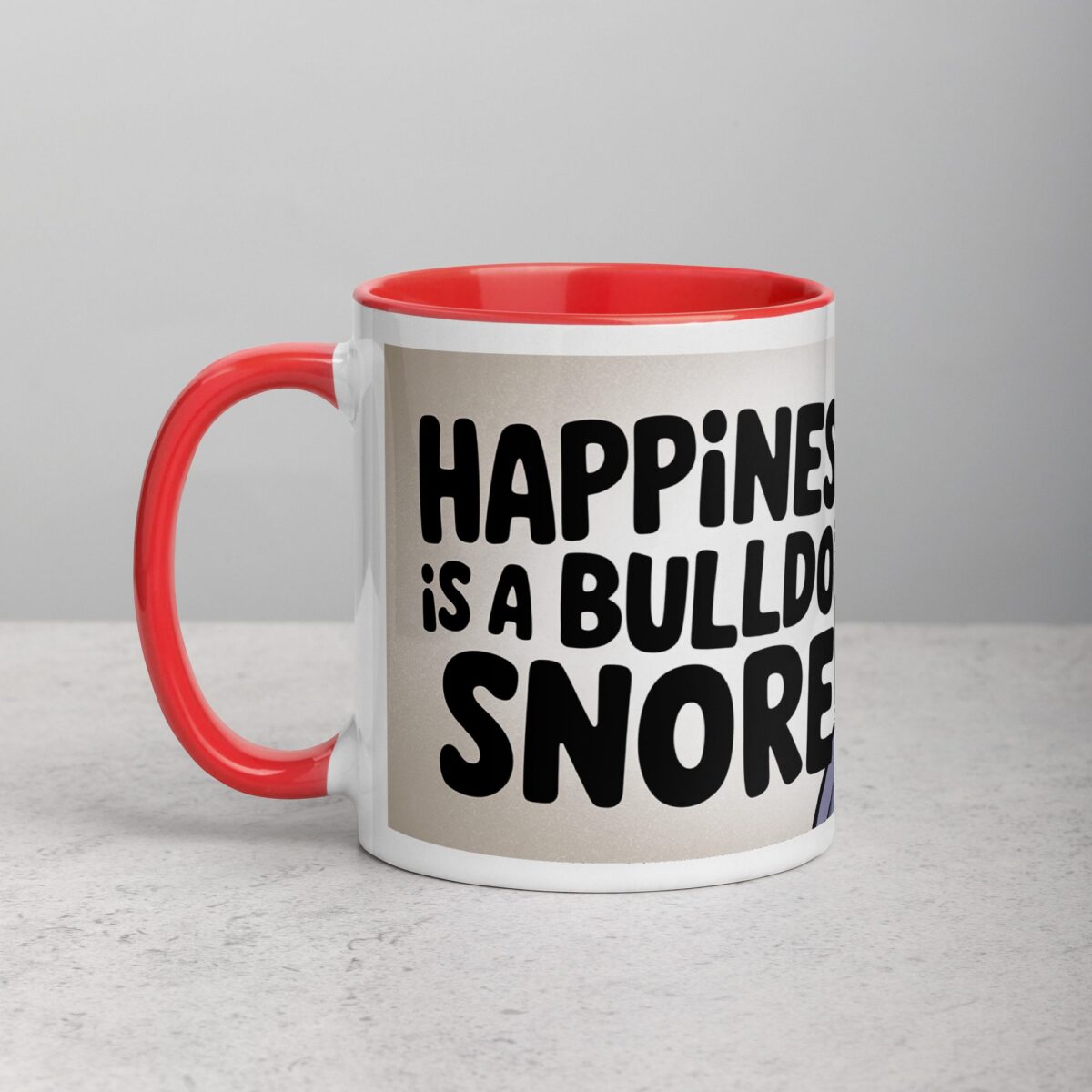 Happiness Is a Bulldog Snore Coffee Mug - Image 8