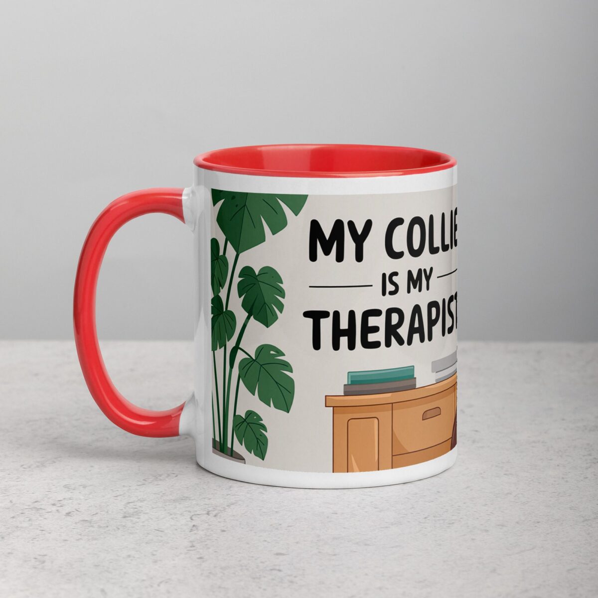 My Collie Is My Therapist Coffee Mug - Image 8