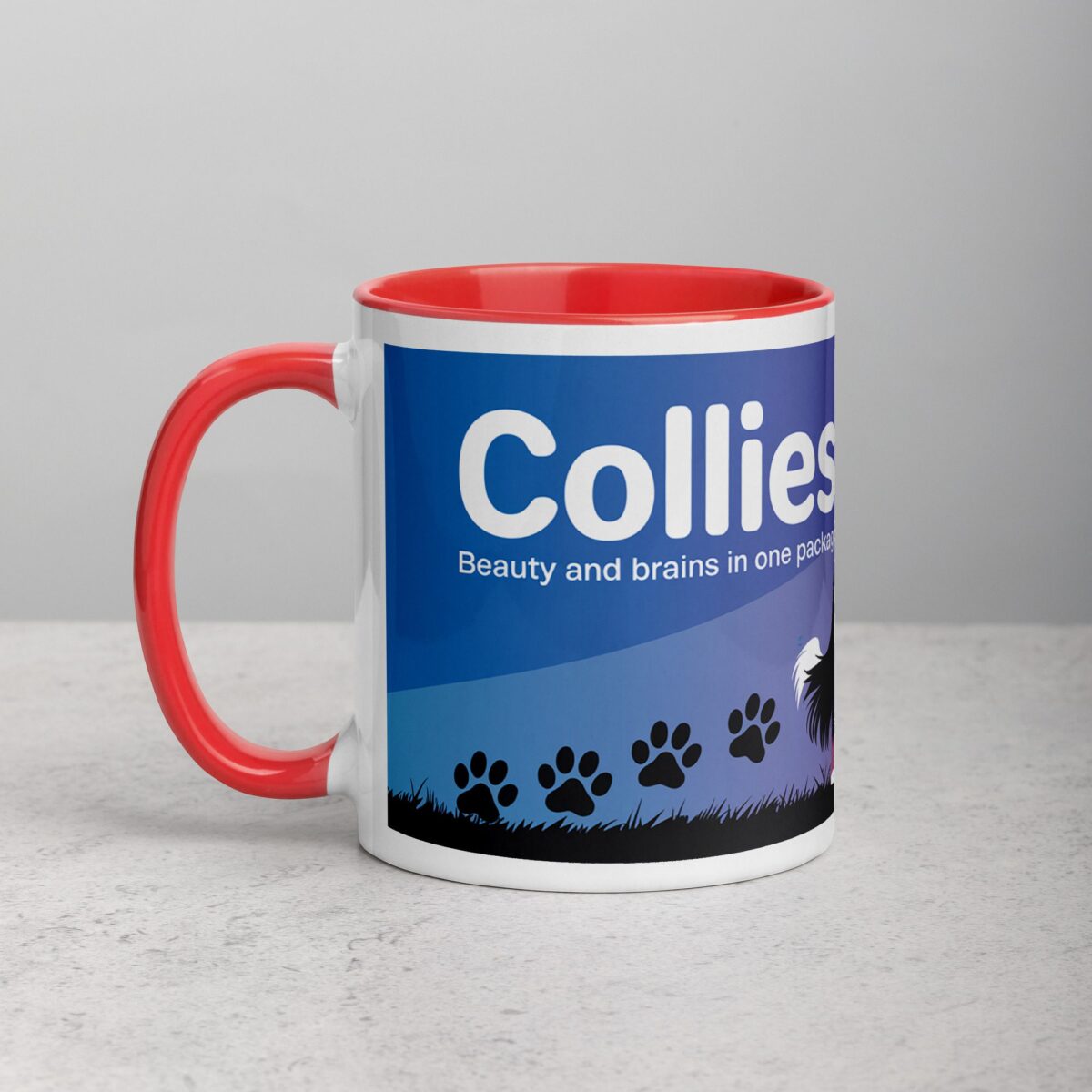 Collies: Beauty and Brains in One Package Coffee Mug - Image 8