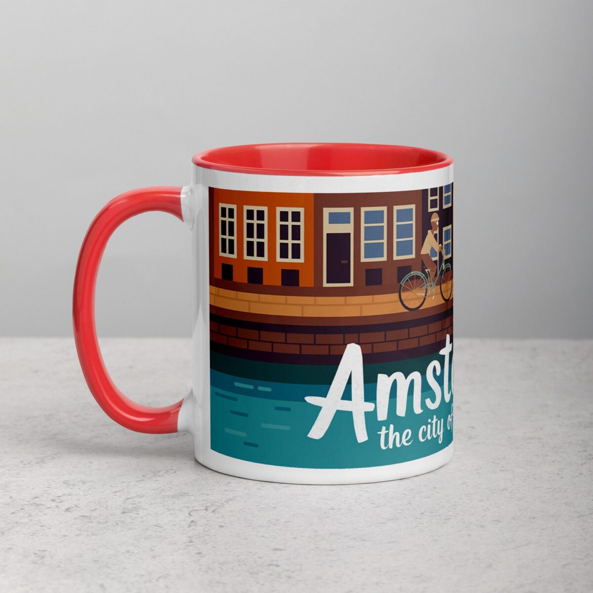 Amsterdam: The City of Bikes and Canals Coffee Mug - Image 8