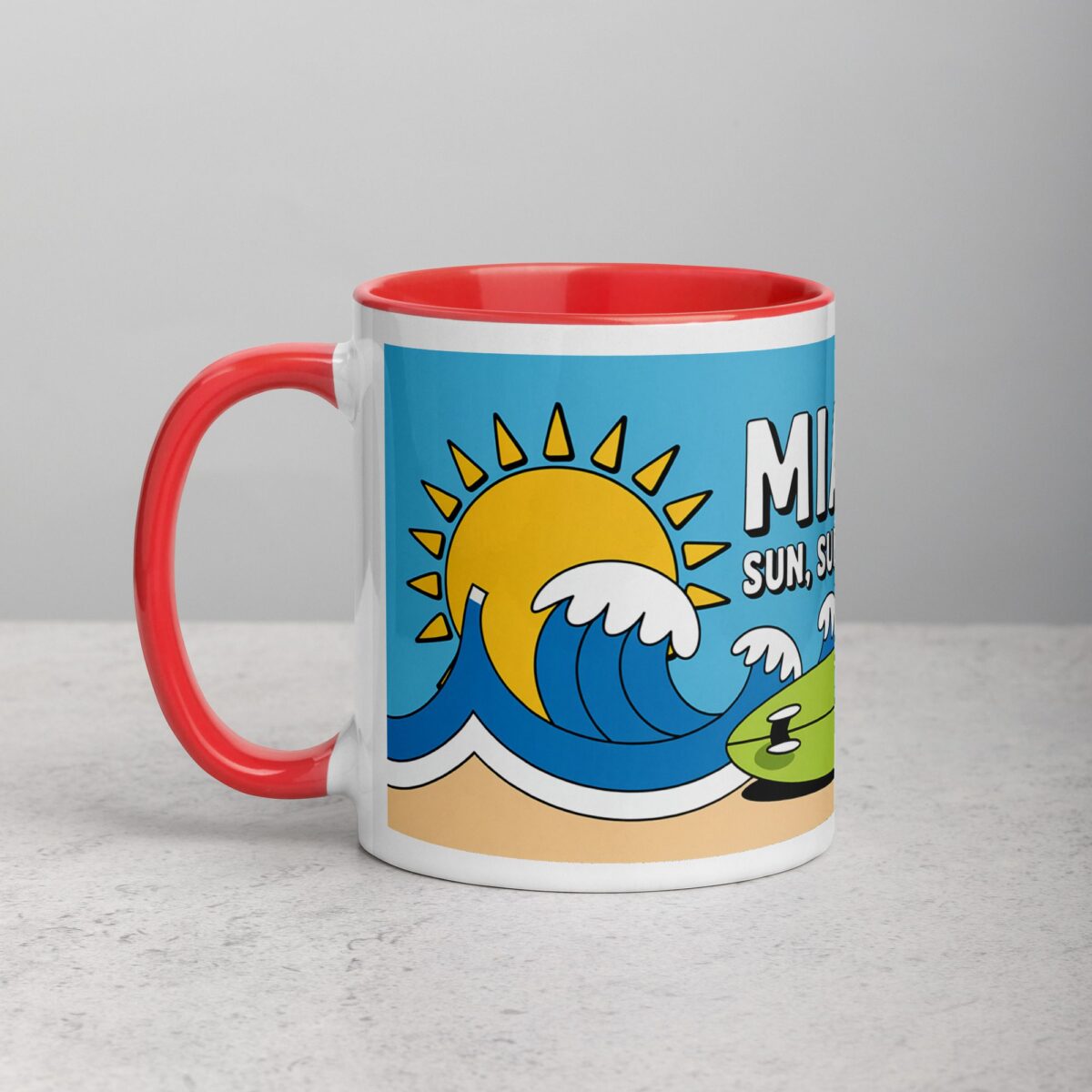 Miami: Sun, Surf, Repeat Coffee Mug - Image 8