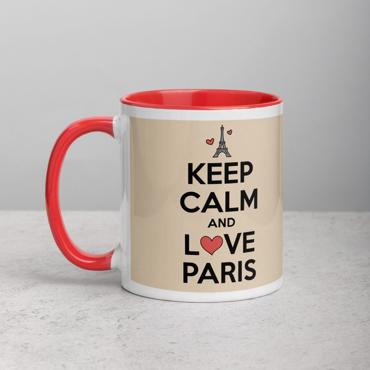 Keep Calm and Love Paris Coffee Mug & Tea Cup - Image 8