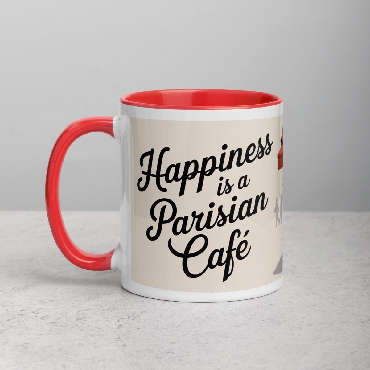 Happiness Is a Parisian Café Coffee Mug - Image 8