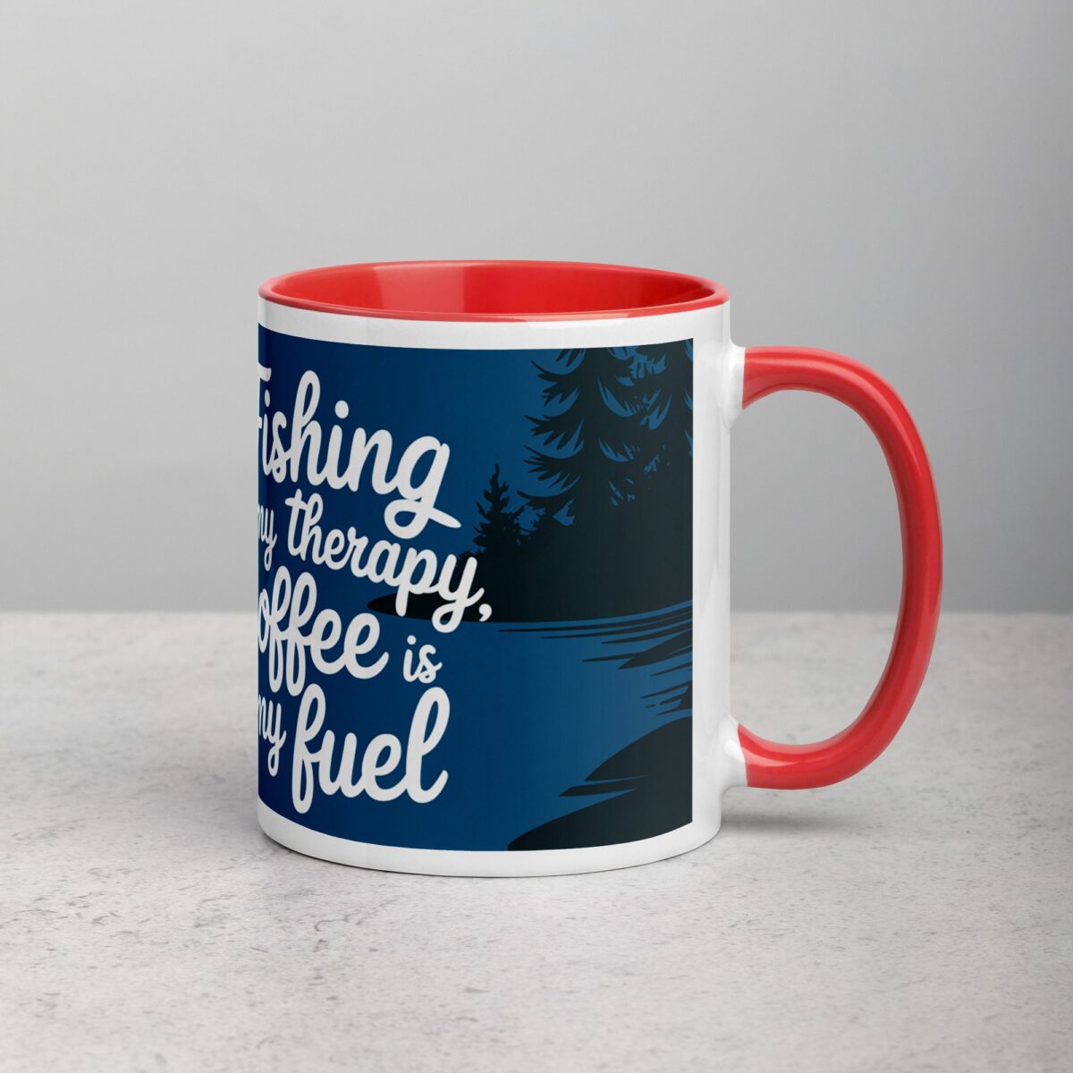 Fishing is My Therapy, Coffee is My Fuel Mug - Image 9