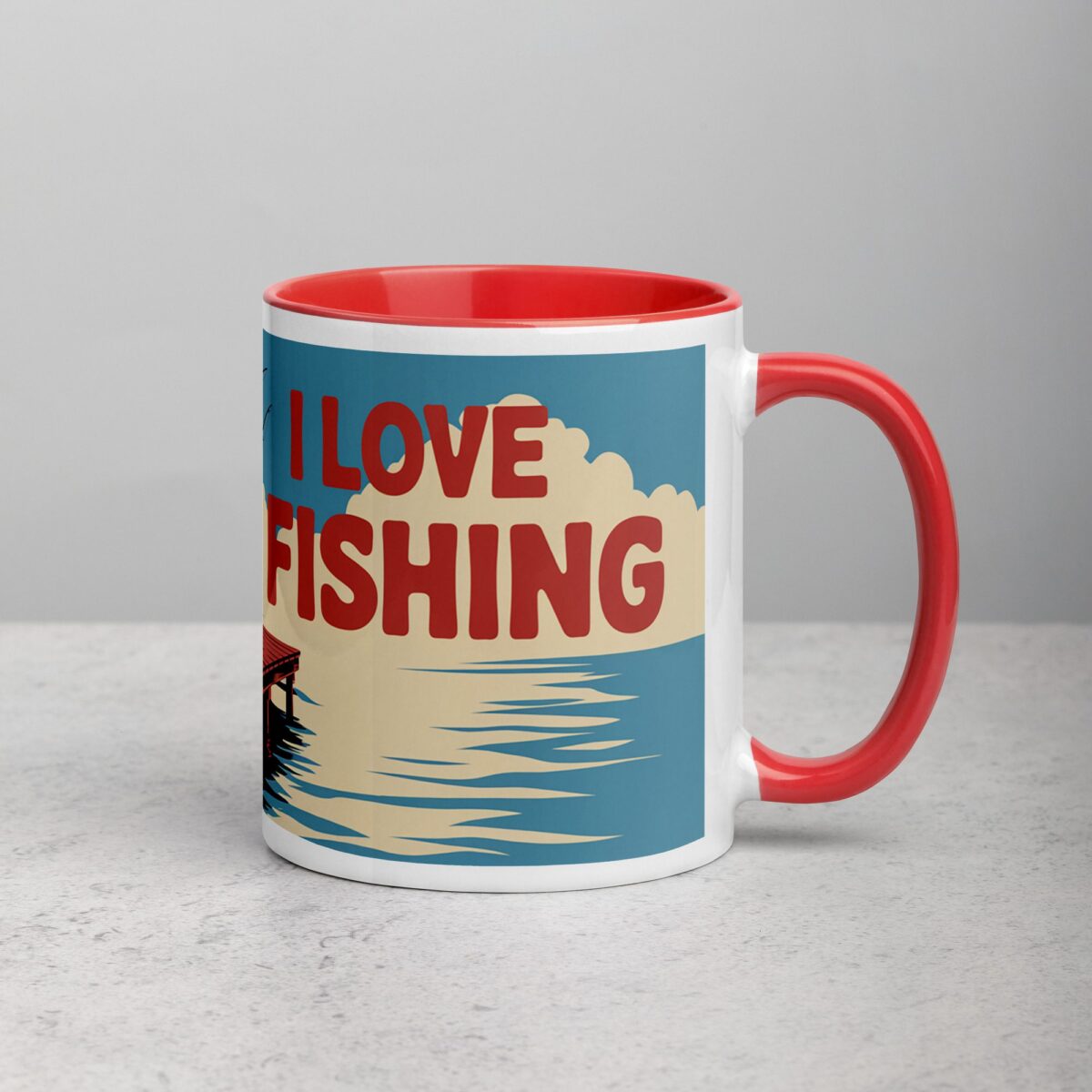 I Love Fishing Retro Coffee Mug & Tea Cup - Image 9