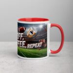 Kickoff, Coffee, Repeat Football Mug - Image 9