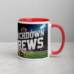 Touchdown Brews Football Coffee Mug - Image 9