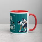 Offense, Defense, Coffee First Football Mug - Image 9