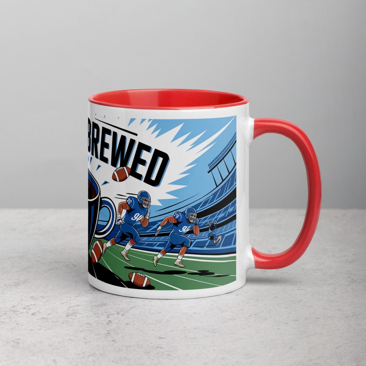 Blitzed & Brewed Football Coffee Mug - Image 9