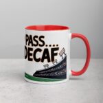 Ready to Pass… on Decaf Football Coffee Mug - Image 9