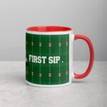First Down, First Sip Football Coffee Mug - Image 9