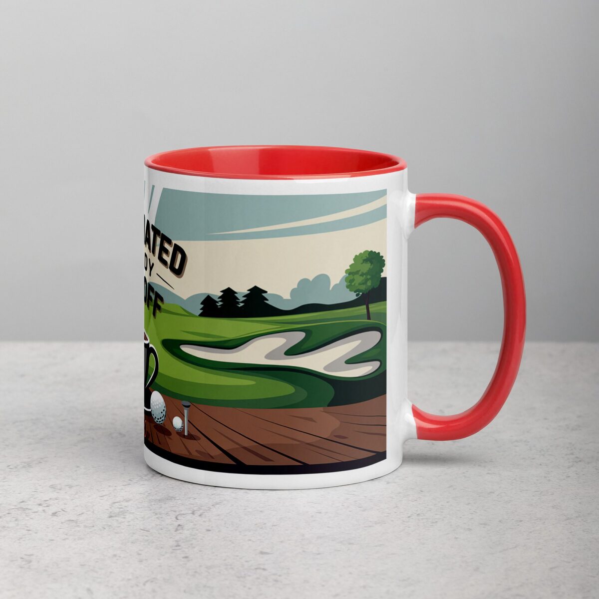 Caffeinated and Ready to Tee Off Golf Mug - Image 9