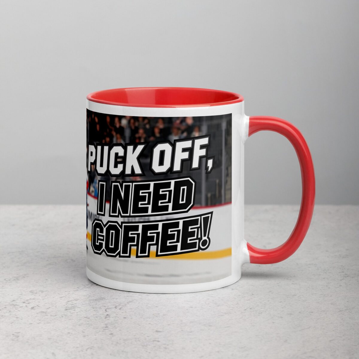 Puck Off, I Need Coffee! Hockey Mug - Image 9