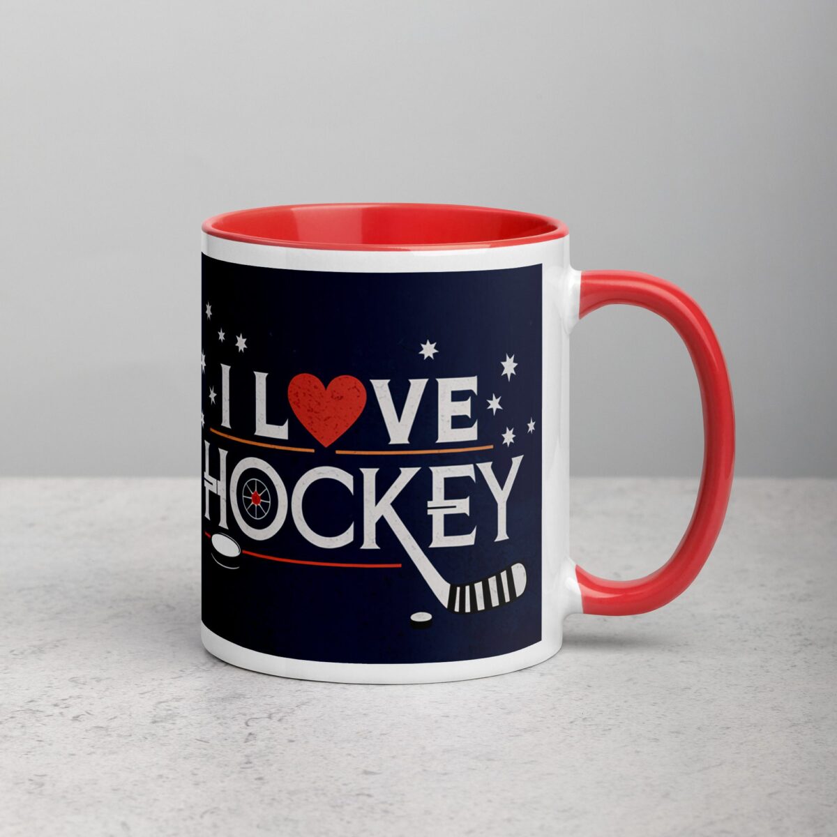 I Love Hockey Sophisticated Hockey Coffee Cup - Image 9