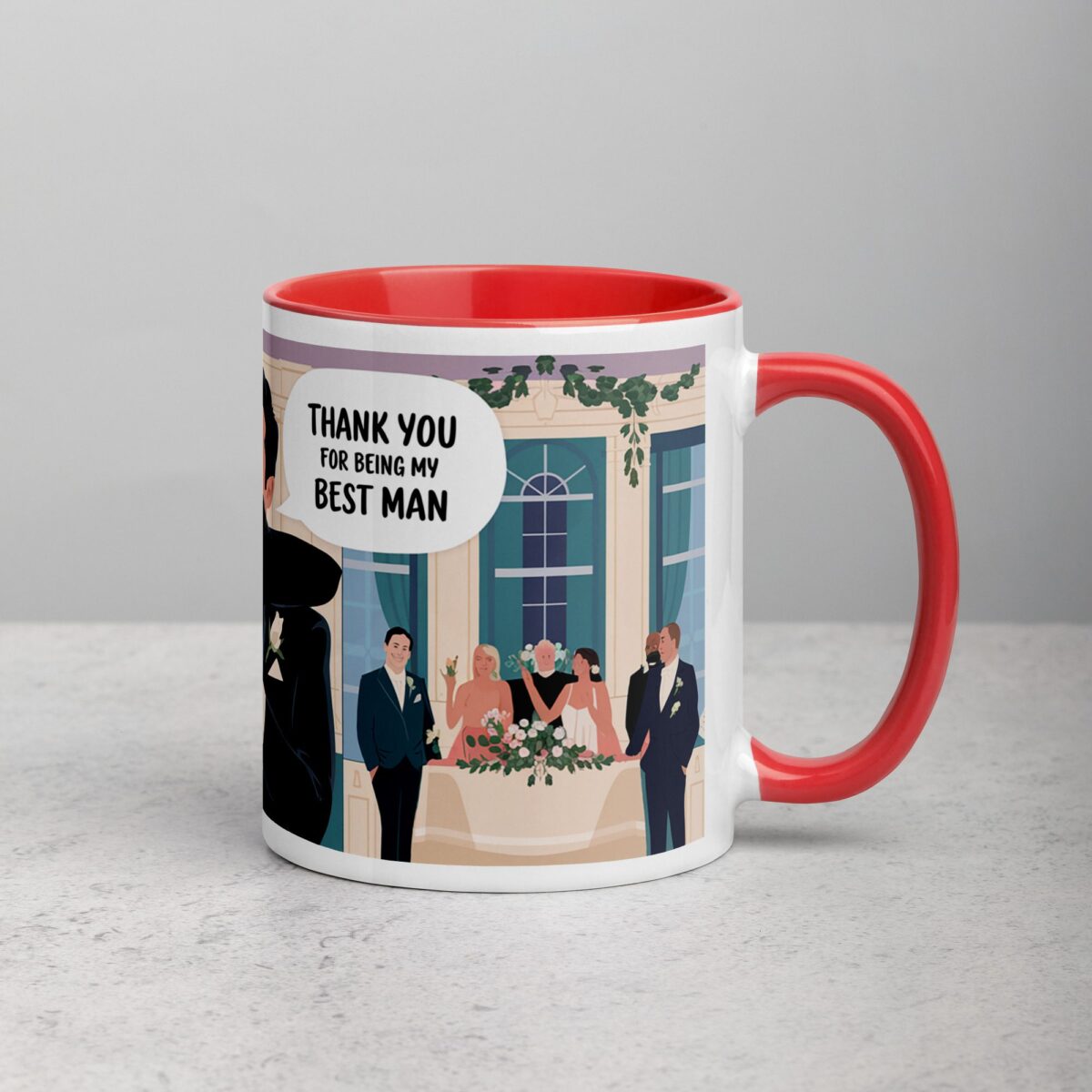 Elegant Thank You Best Man Coffee Mug & Tea Cup - Image 9