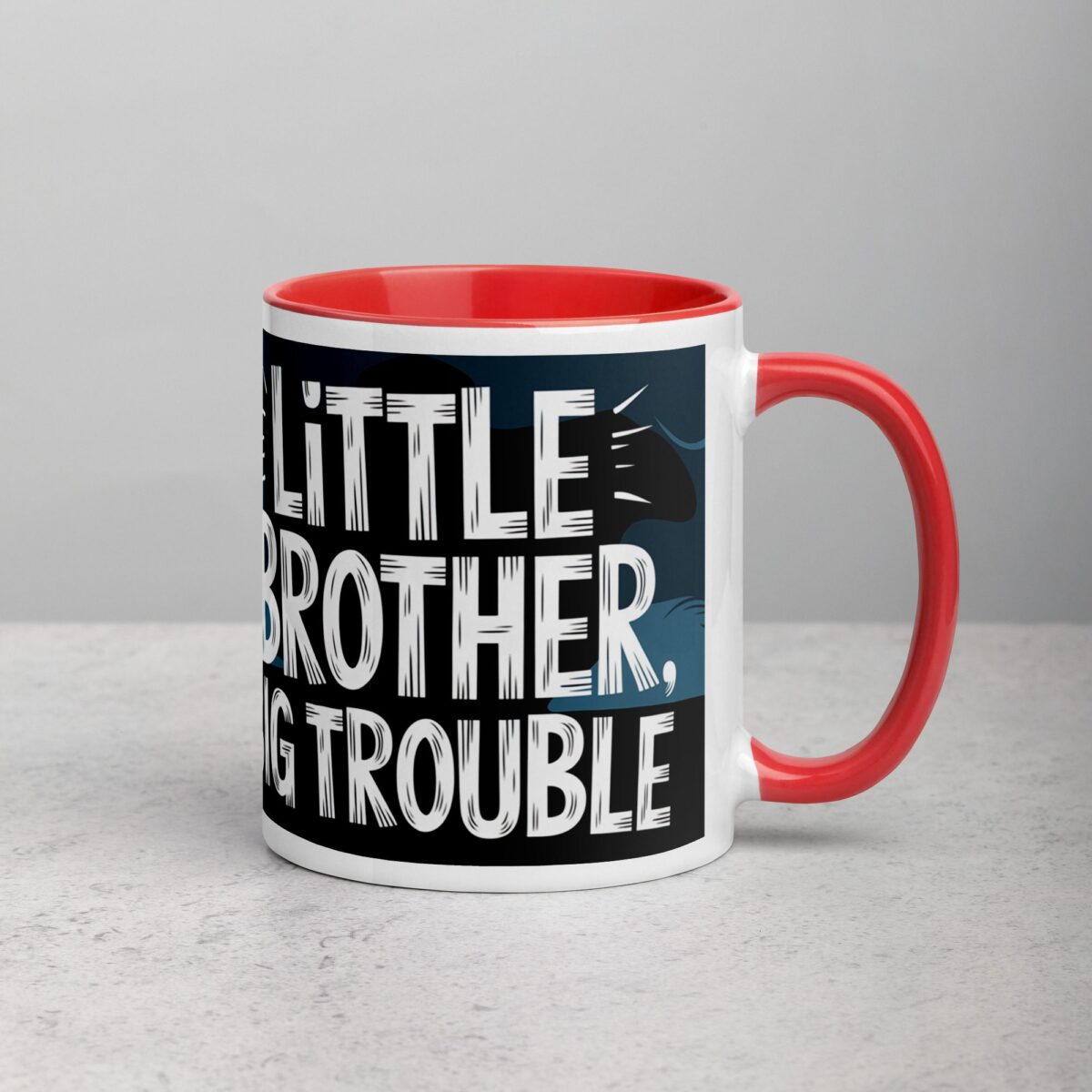 Little Brother, Big Trouble Coffee Mug - Image 9