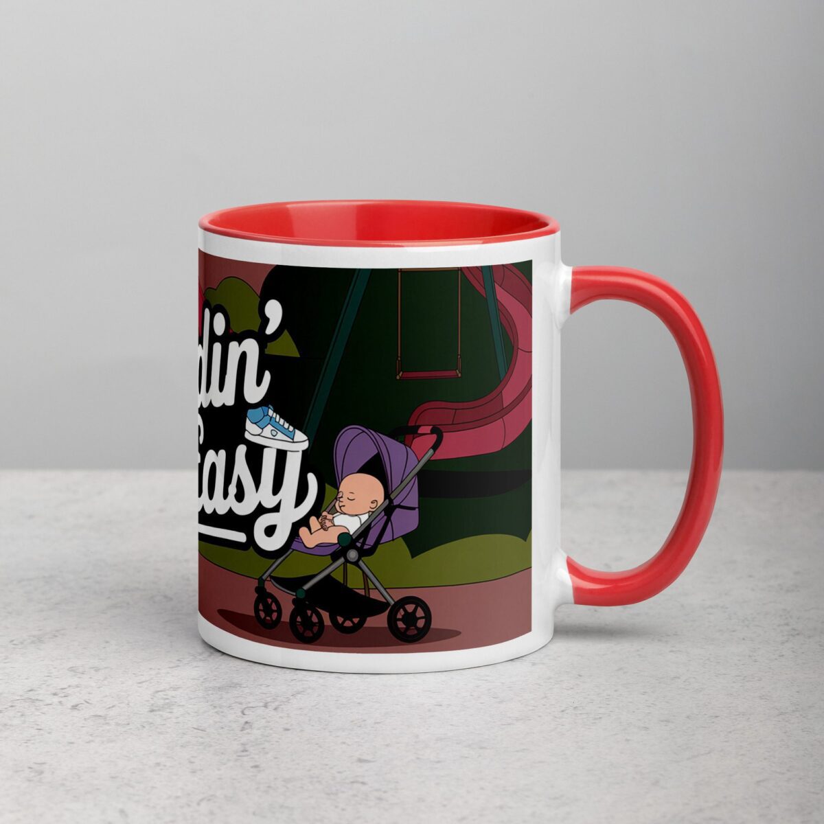 Daddin Ain't Easy  Coffee Mug & Tea Cup - Image 9