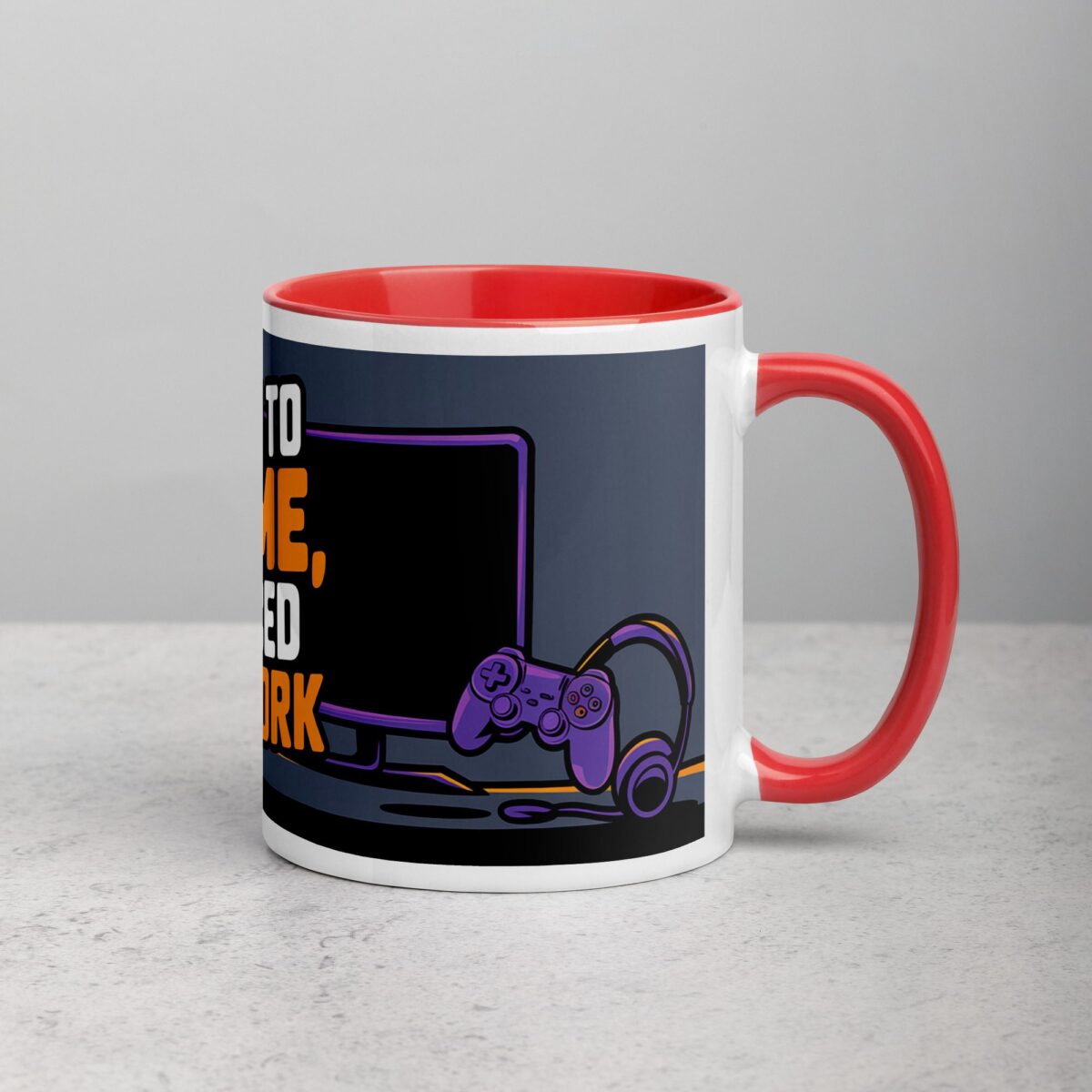 Born to Game, Forced to Work Gamer Coffee Mug - Image 9