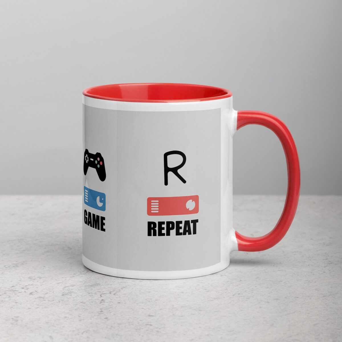 Eat, Sleep, Game, Repeat Gamer Coffee Mug - Image 9