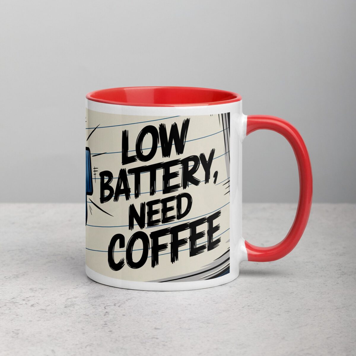 Low Battery, Need Coffee Gamer Mug - Image 9