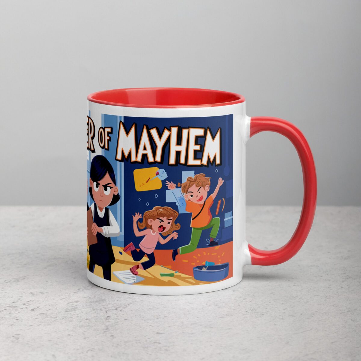 Nanny: Manager of Mayhem Coffee Mug & Tea Cup - Image 9