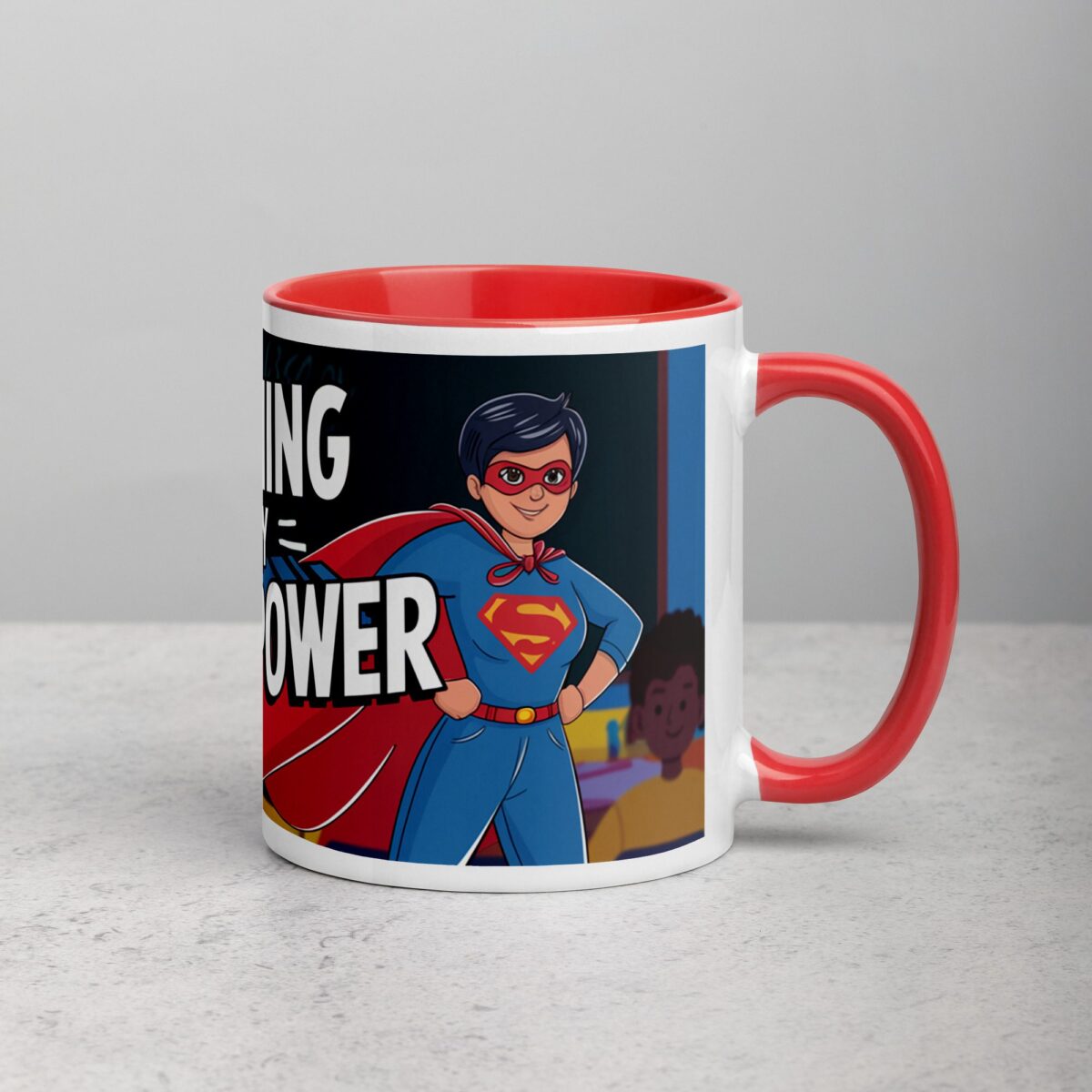 Teaching Is My Superpower Woman Coffee Mug & Tea Cup - Image 9