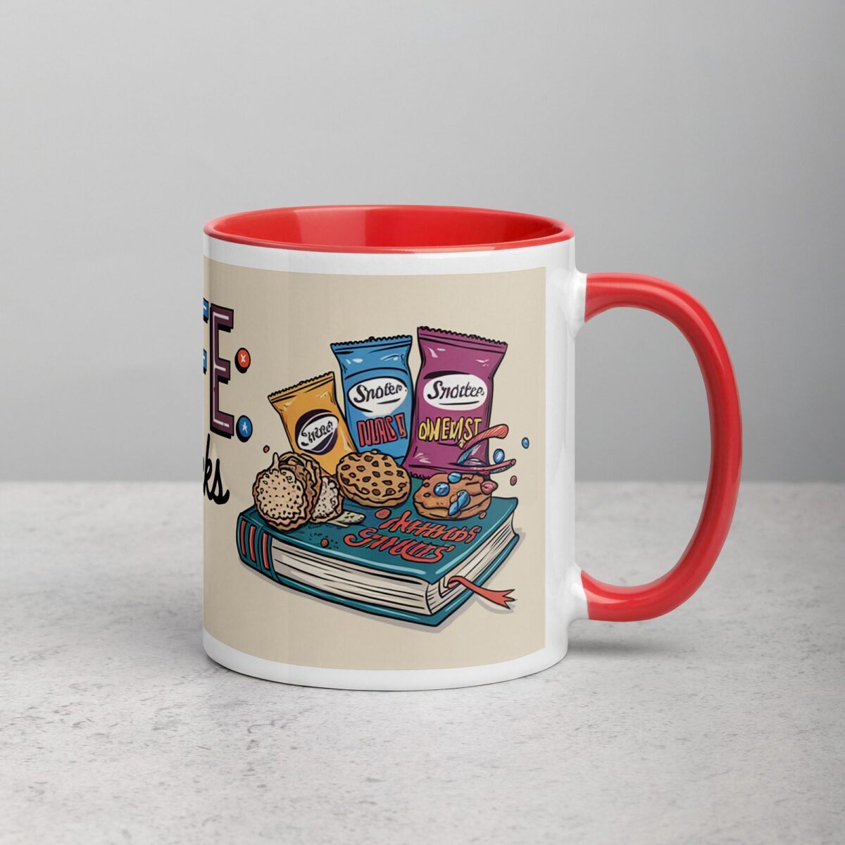 Uncle Life: Fueled by Snacks and Stories Mug - Image 9