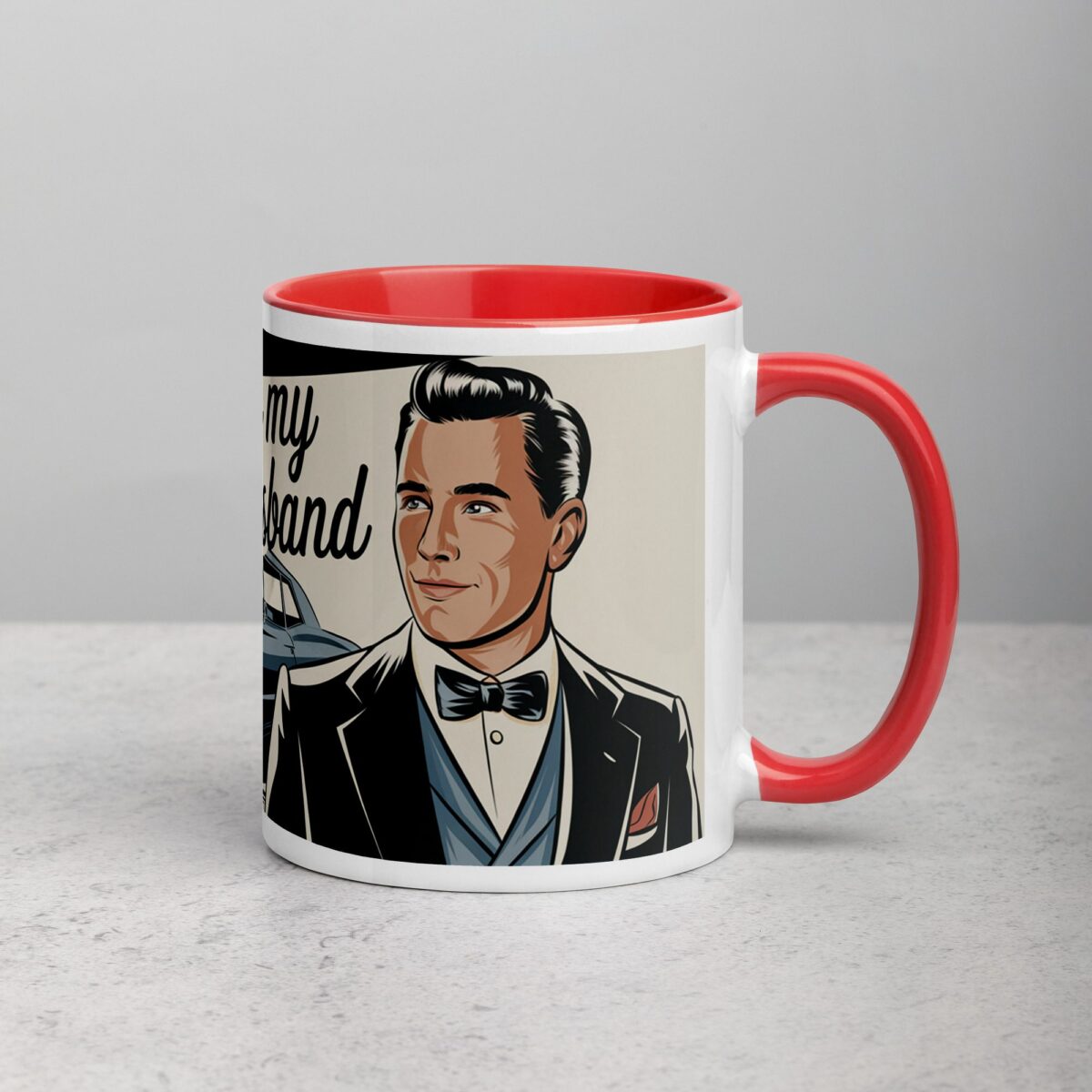 I Love My Husband Retro Coffee Mug & Tea Cup - Image 9