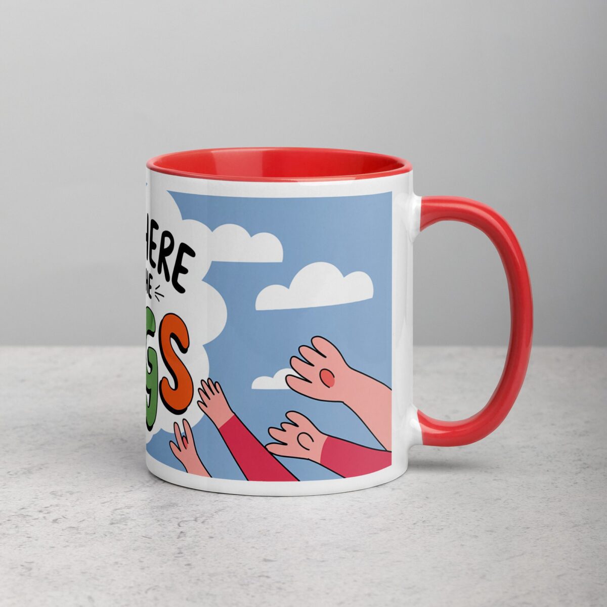 Just Here for the Hugs Coffee Mug - Image 9