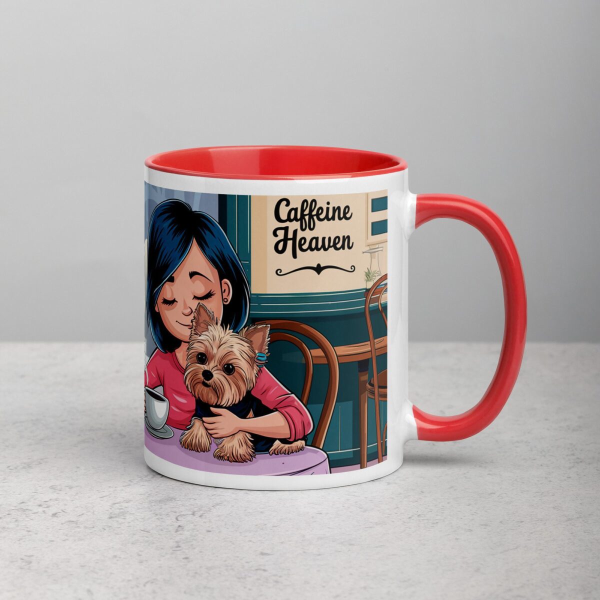 Yorkie Mom (Coffee and Cuddles) Mug - Image 9