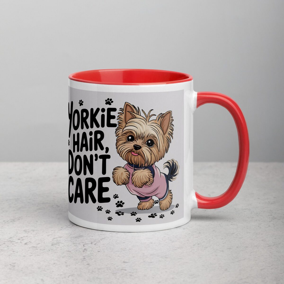 Yorkie Hair, Don’t Care Coffee Mug - Image 9