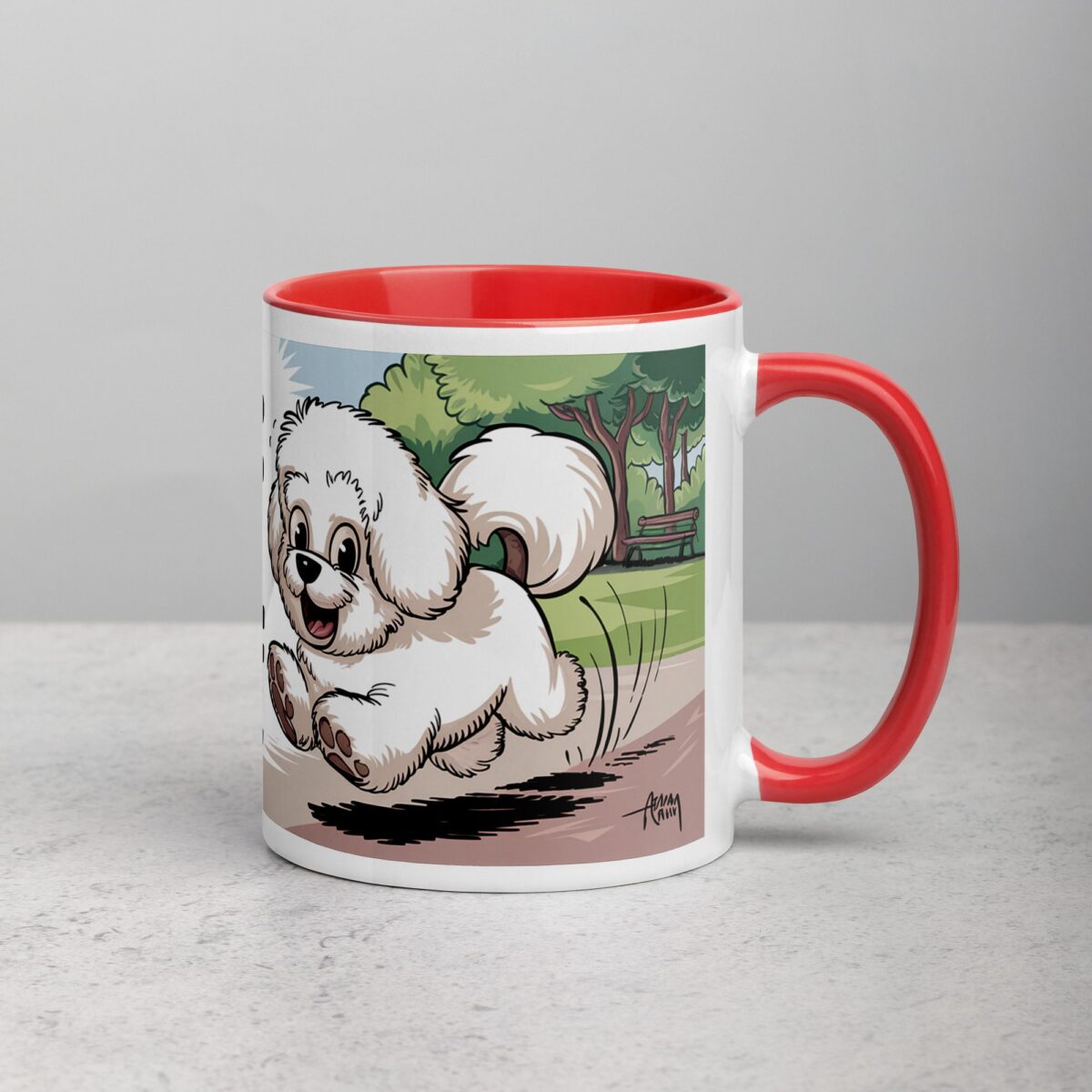Warning: Fluff Ball on the Loose Coffee Mug - Image 9