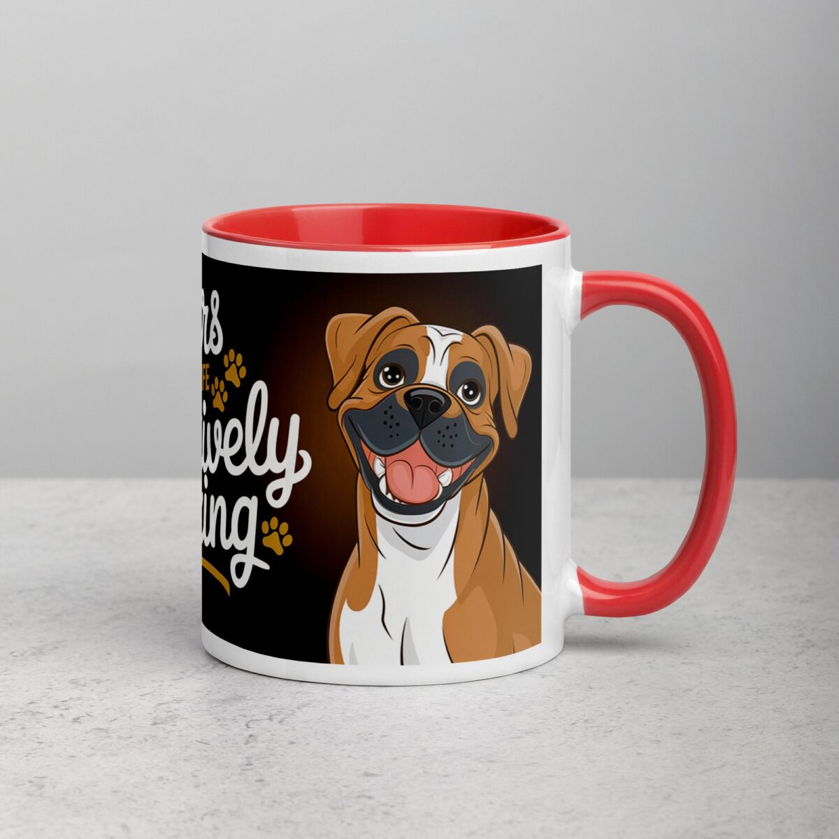 Boxers Make Life Pawsitively Amazing Coffee Mug - Image 10