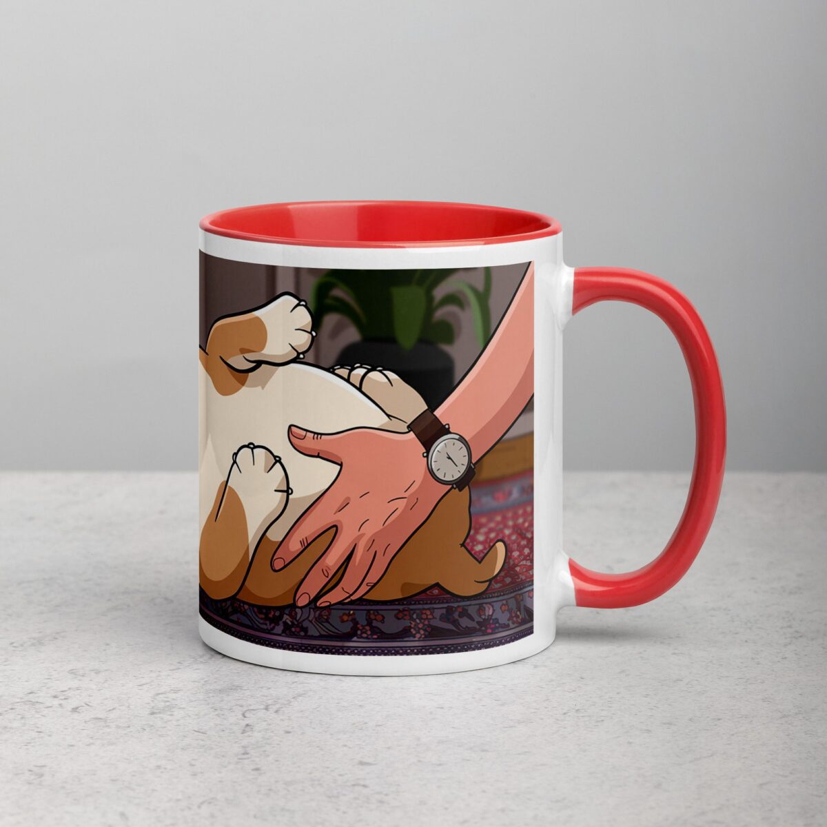 Bulldog Dad: Chief Belly Rub Giver Coffee Mug - Image 9