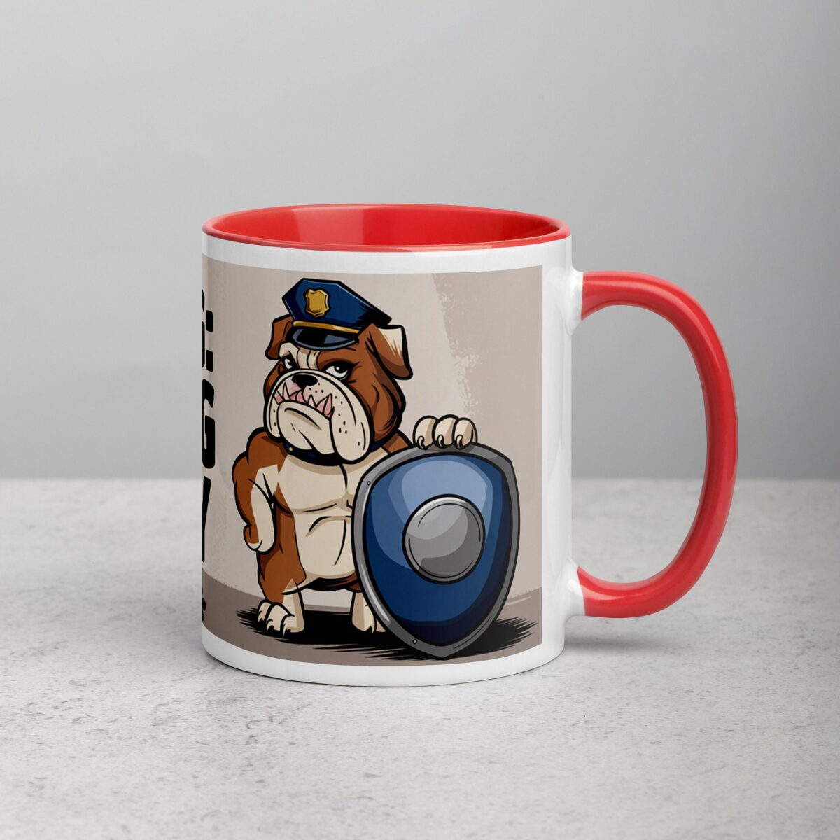 Warning: Bulldog on Duty Coffee Mug - Image 9