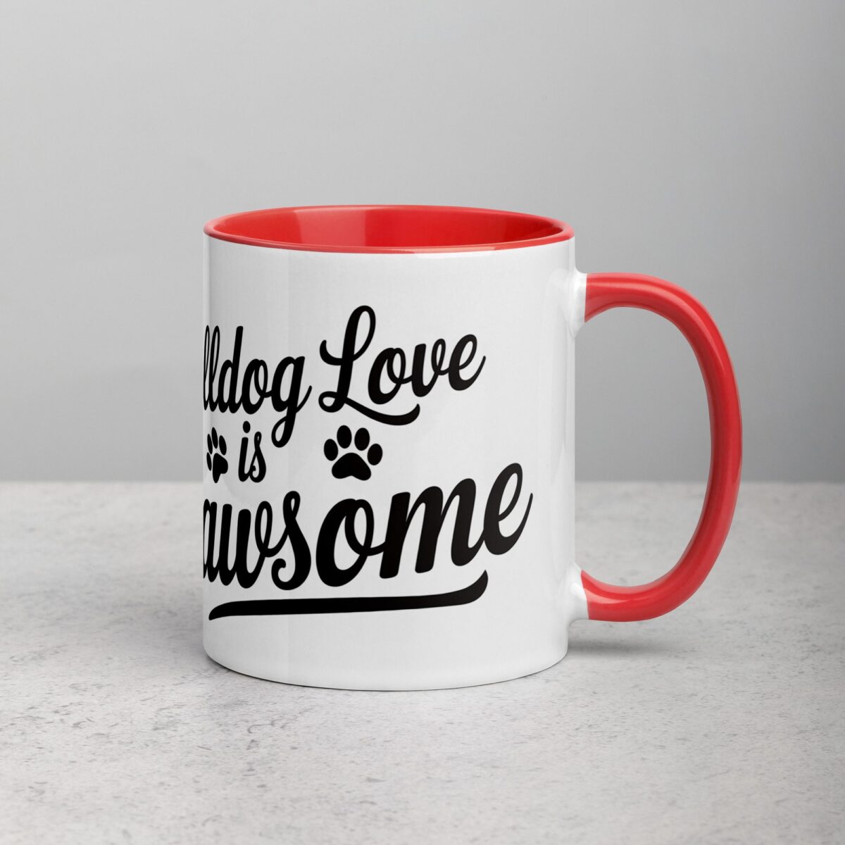 Bulldog Love Is Pawsome Coffee Mug - Image 9