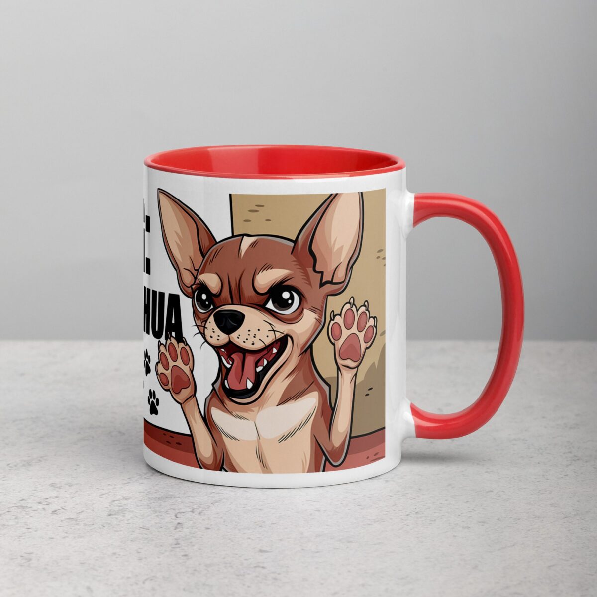 Warning: Fierce Chihuahua on Duty Coffee Mug - Image 9