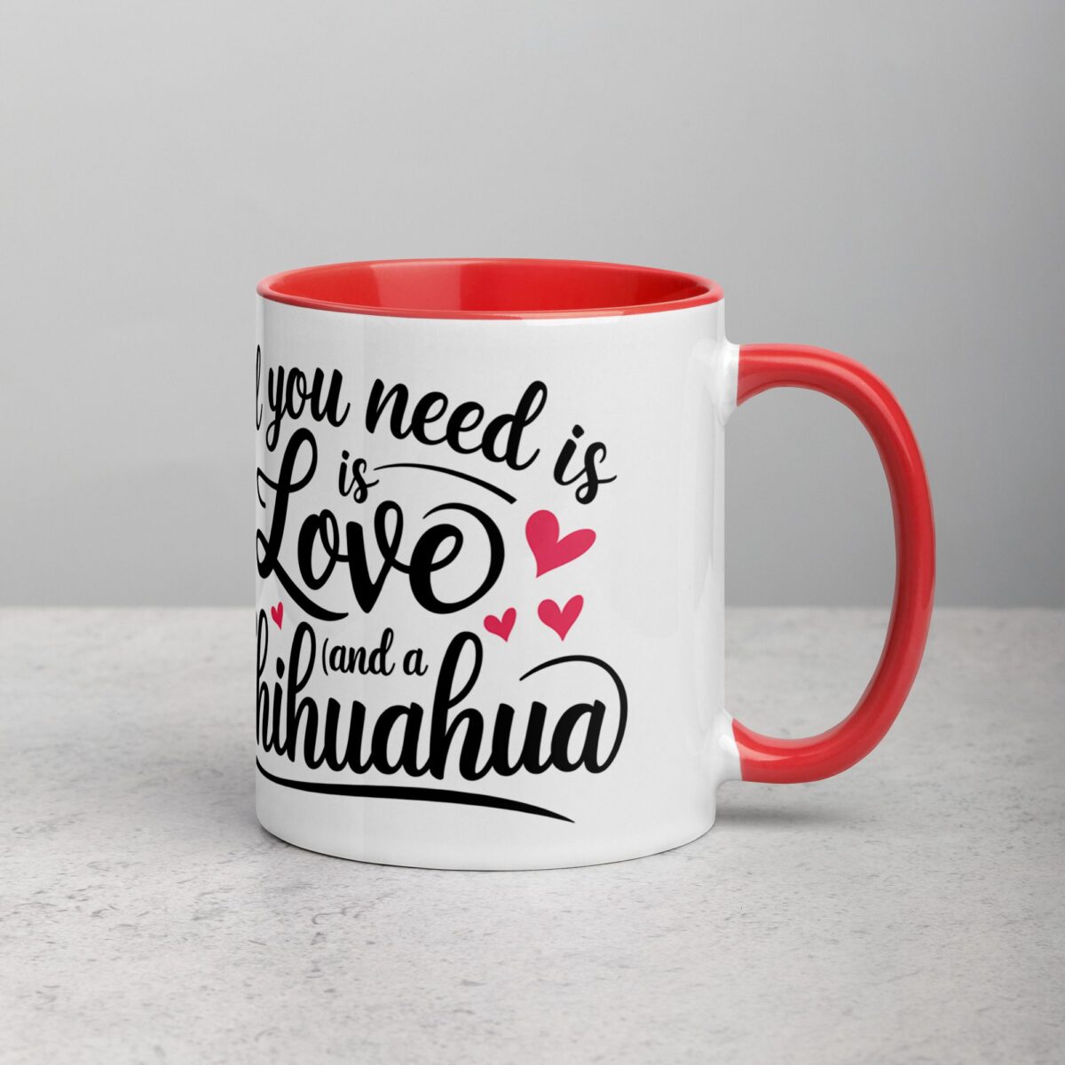 All You Need Is Love (And a Chihuahua) Coffee Mug - Image 9