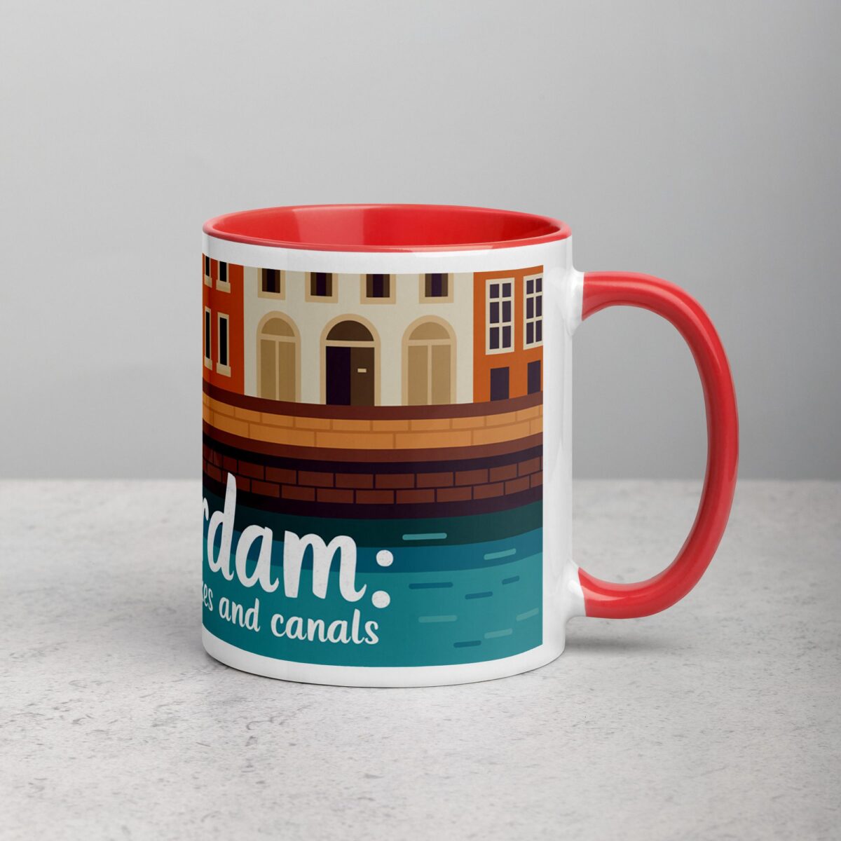 Amsterdam: The City of Bikes and Canals Coffee Mug - Image 9