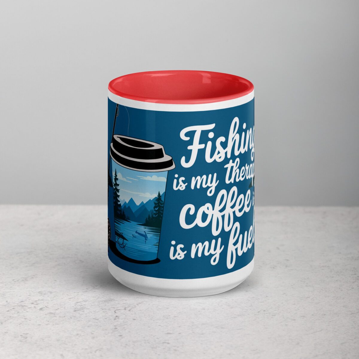 Fishing is My Therapy, Coffee is My Fuel Mug - Image 10