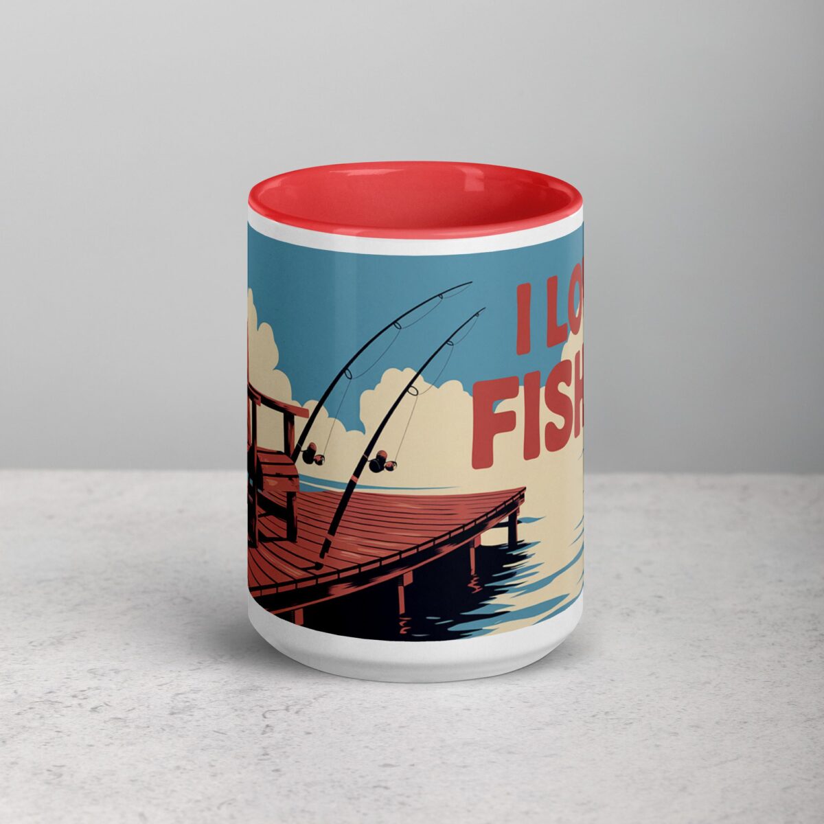 I Love Fishing Retro Coffee Mug & Tea Cup - Image 10