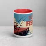 I Love Fishing Retro Coffee Mug & Tea Cup - Image 10