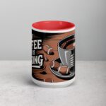 My Coffee Game is Strong Football Mug - Image 10