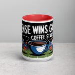 Defense Wins Games, Coffee Starts Days Football Mug - Image 10