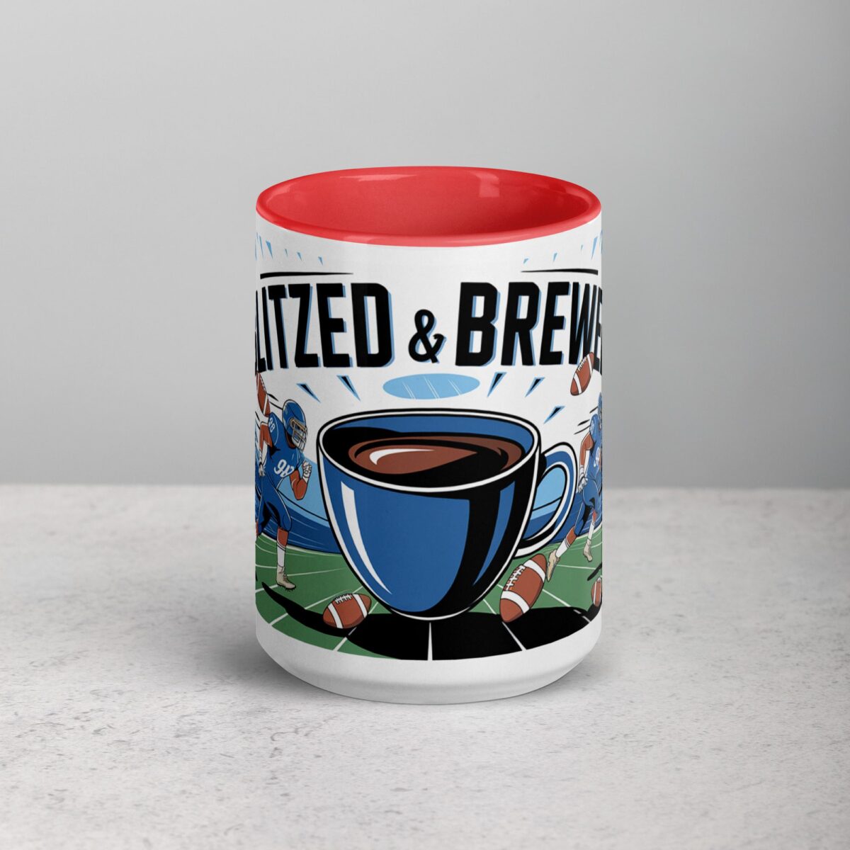 Blitzed & Brewed Football Coffee Mug - Image 10