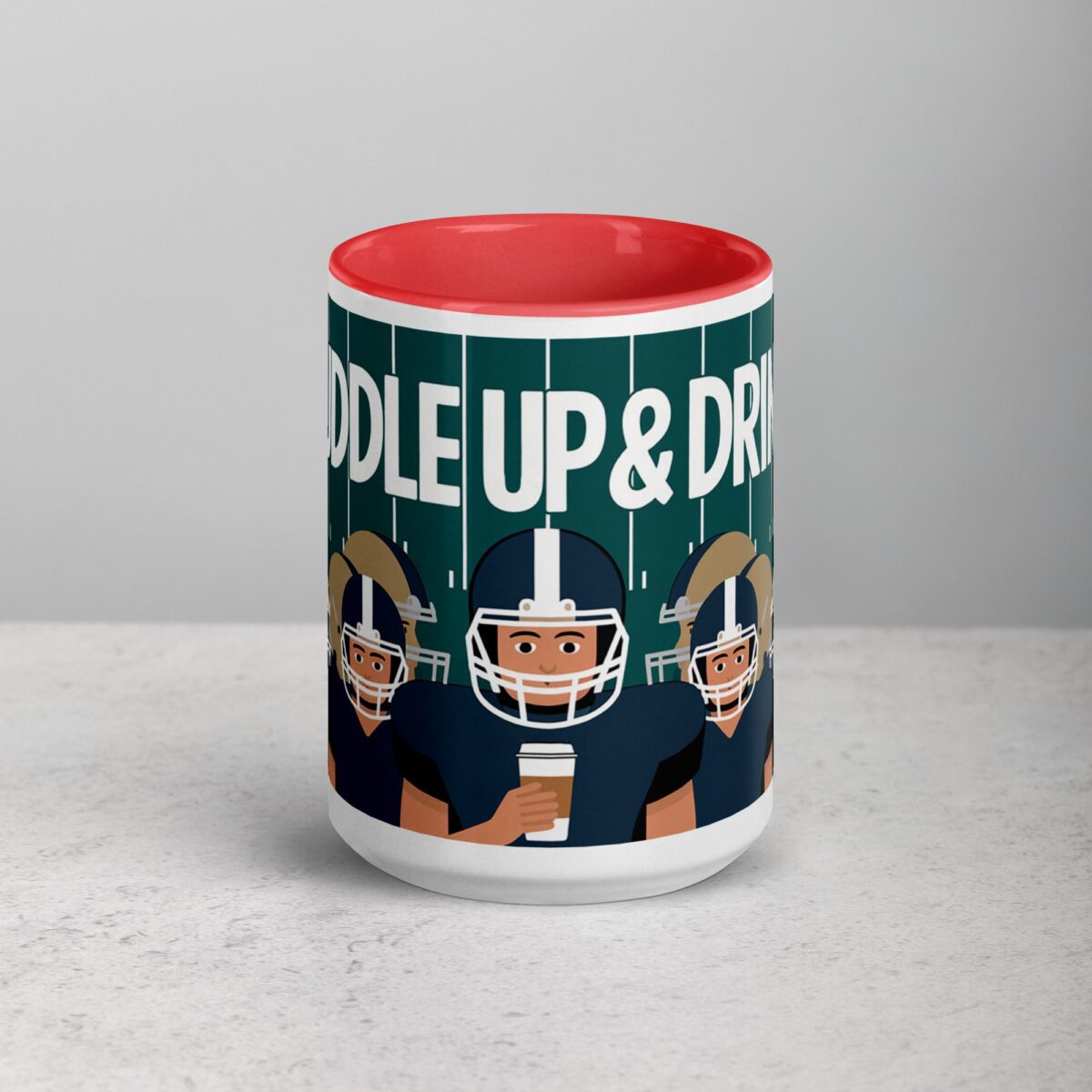 Huddle Up & Drink Football Coffee Mug & Tea Cup - Image 10