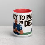 Ready to Pass… on Decaf Football Coffee Mug - Image 10